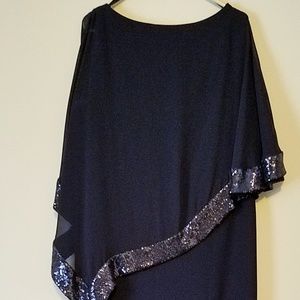 Navy Blue evening gown